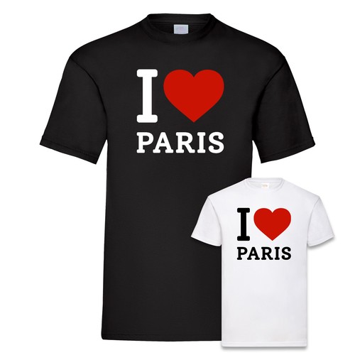 Love paris shirt herz - love,