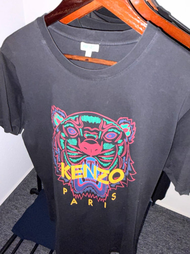 Kenzo herren shirt grau - grau, l